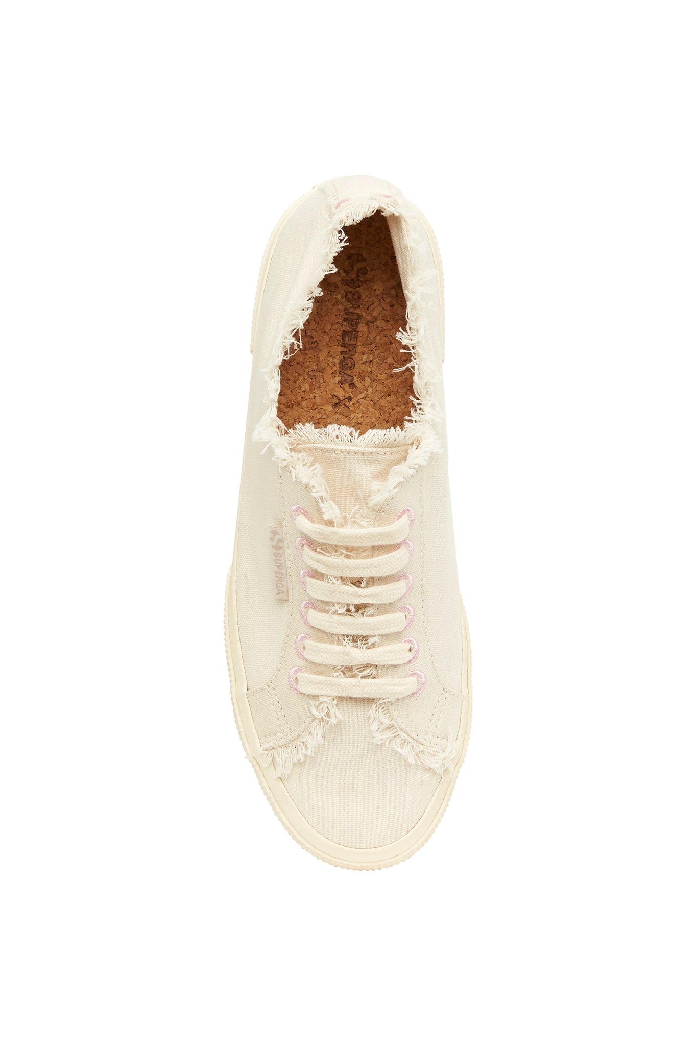 Superga x Aje Low Platform Canvas Sneaker 2750 | Natural Beige