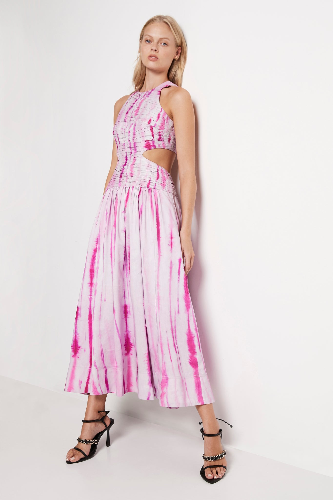 aje introspect cut out midi dress Hire Introspect Midi Dress in Black | AJE