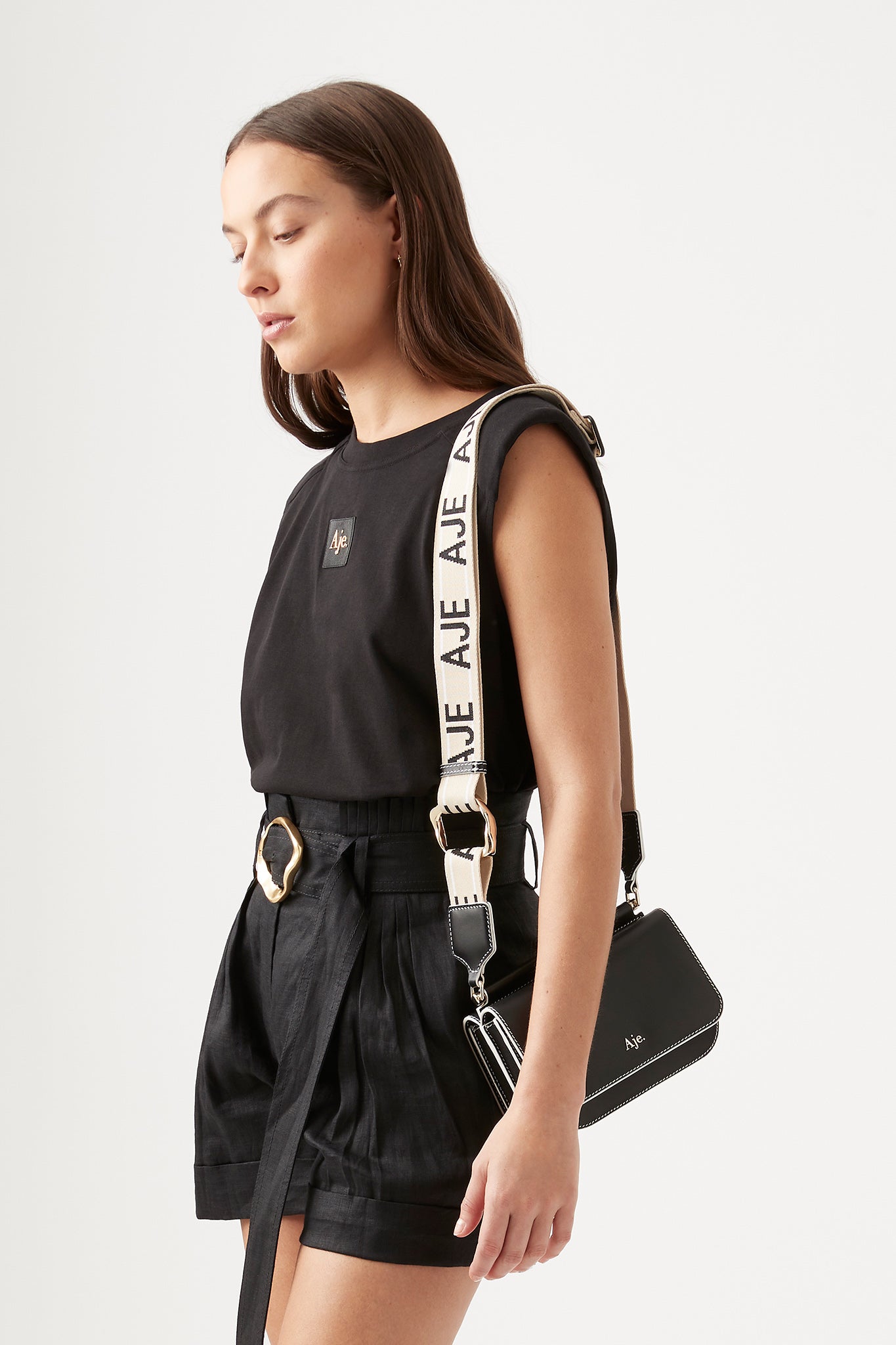 Aje nova leather crossbody bag Clearance