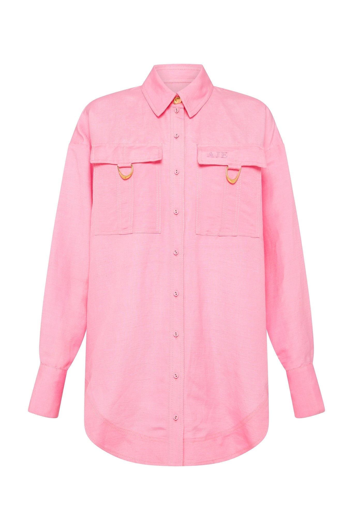 Vista Long Sleeve Pocket Shirt | Bon Bon Pink | Aje – Aje ROW