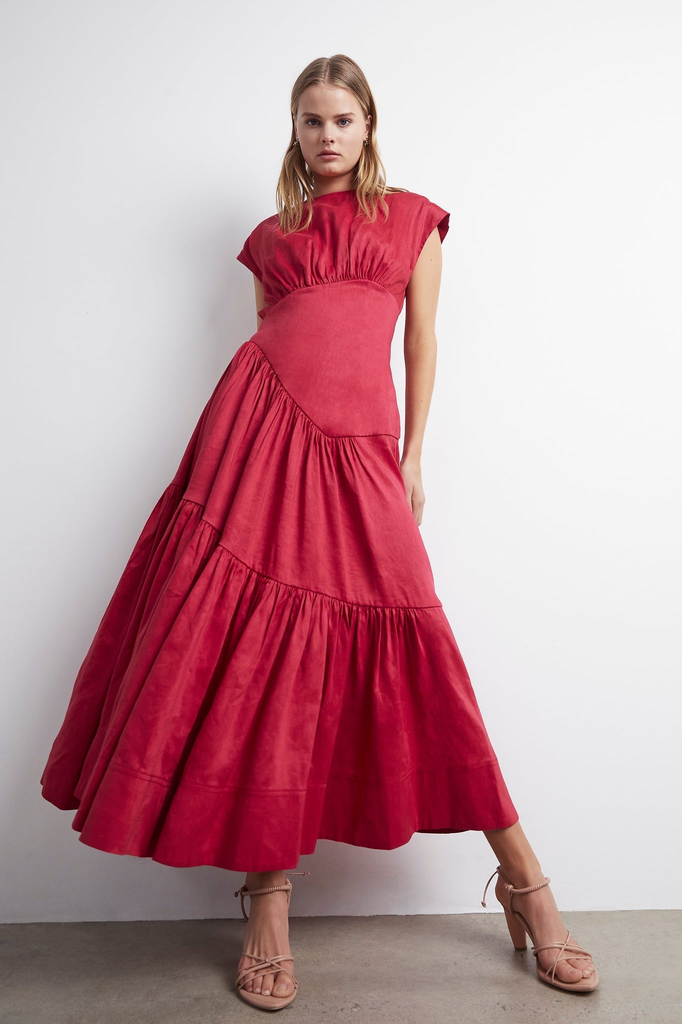 aje reflection midi dress Rent AJE Serendipity Reflection Midi Dress (Washed Indigo) Dress for a Night