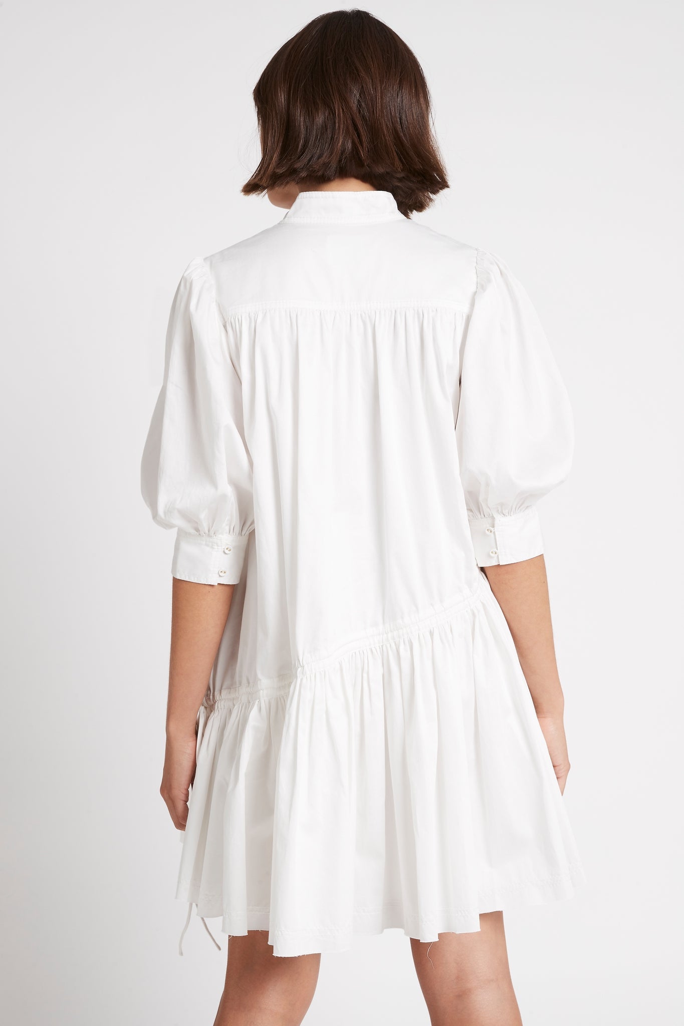 Frequency Drawstring Smock Dress | Ivory | Aje – Aje World