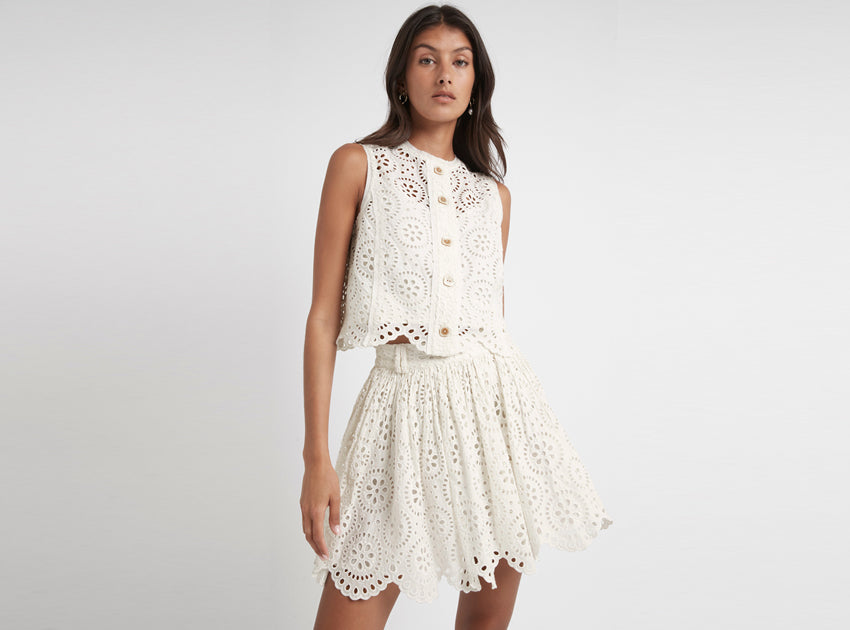Salita Broderie Shell Top